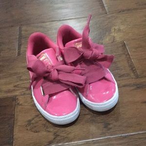 Fun pink puma sneakers